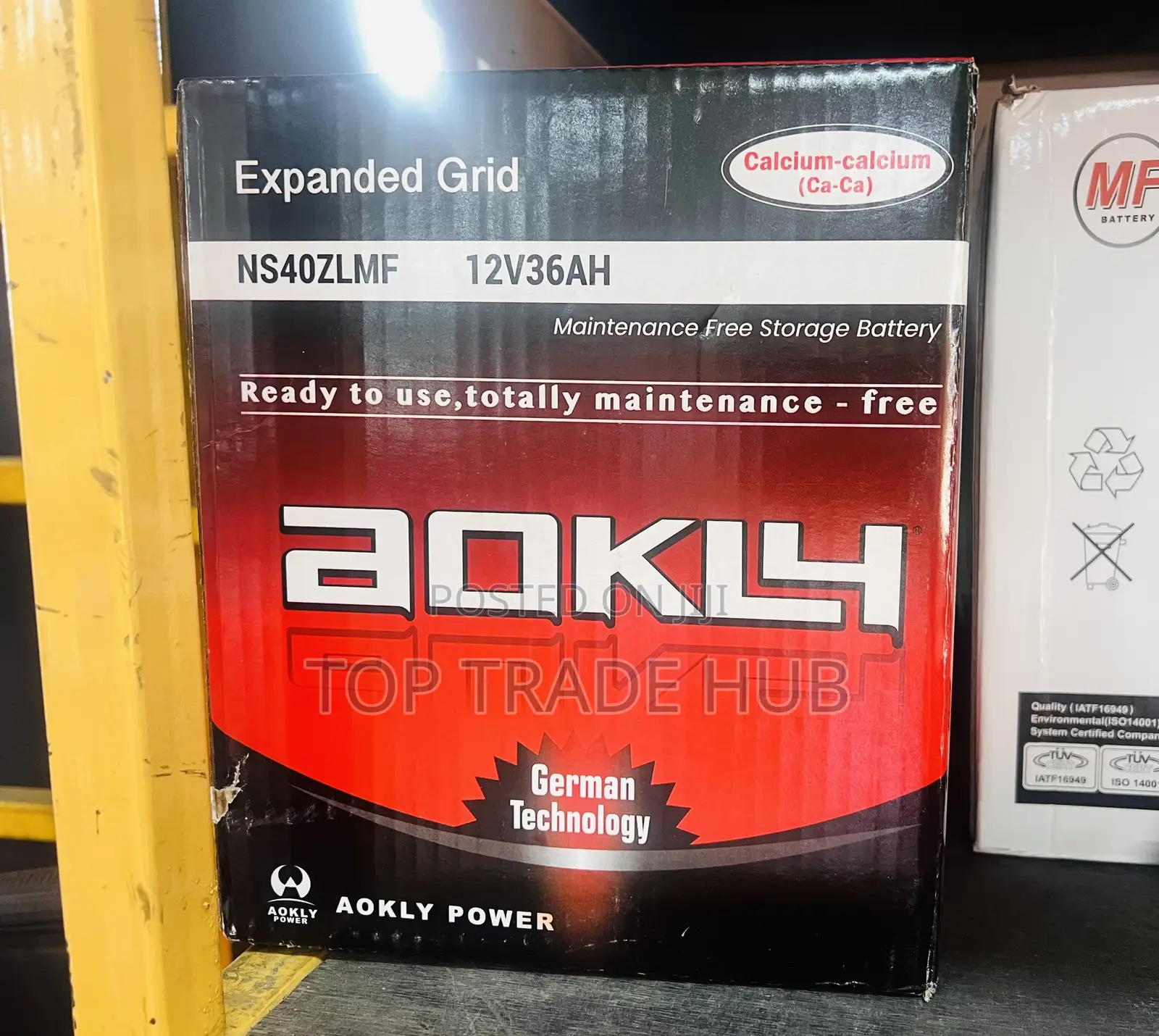 Aokly NS40 MF Car Battery 12v 36ah