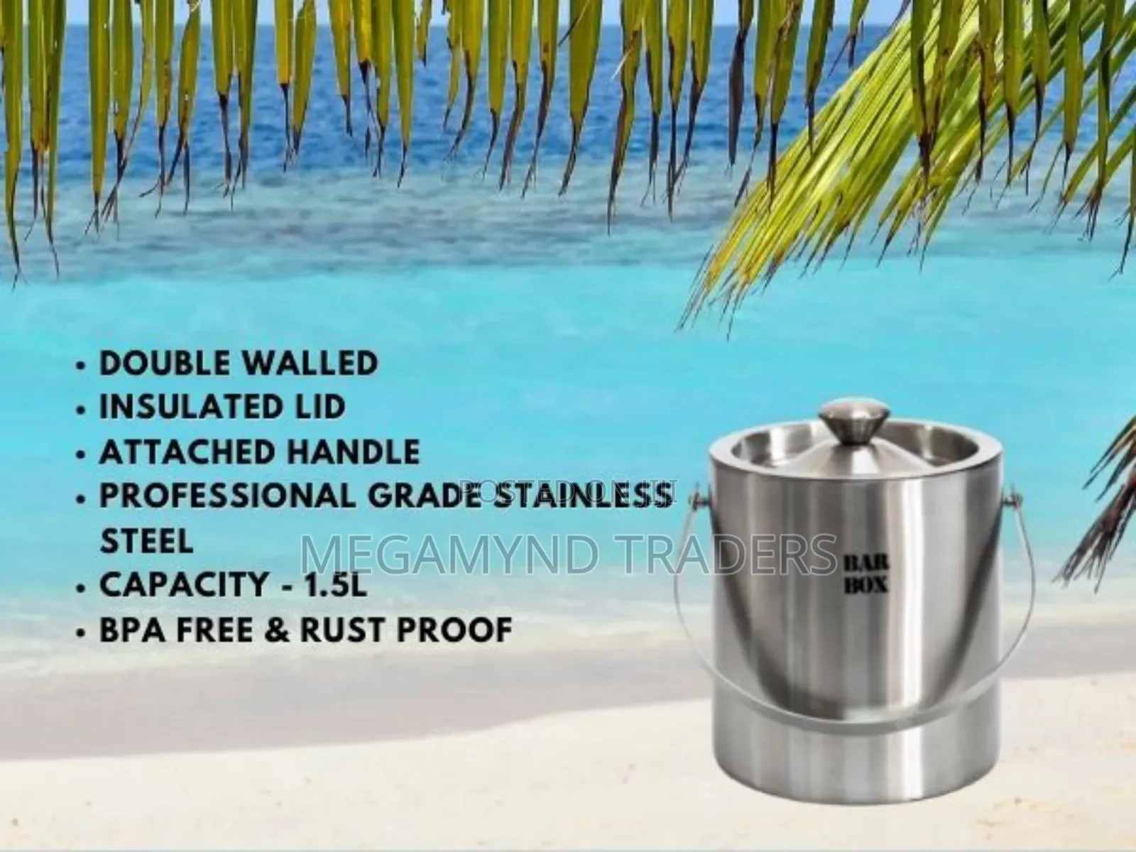 Ice Bucket/Double Wall Ice Bucket With Lid