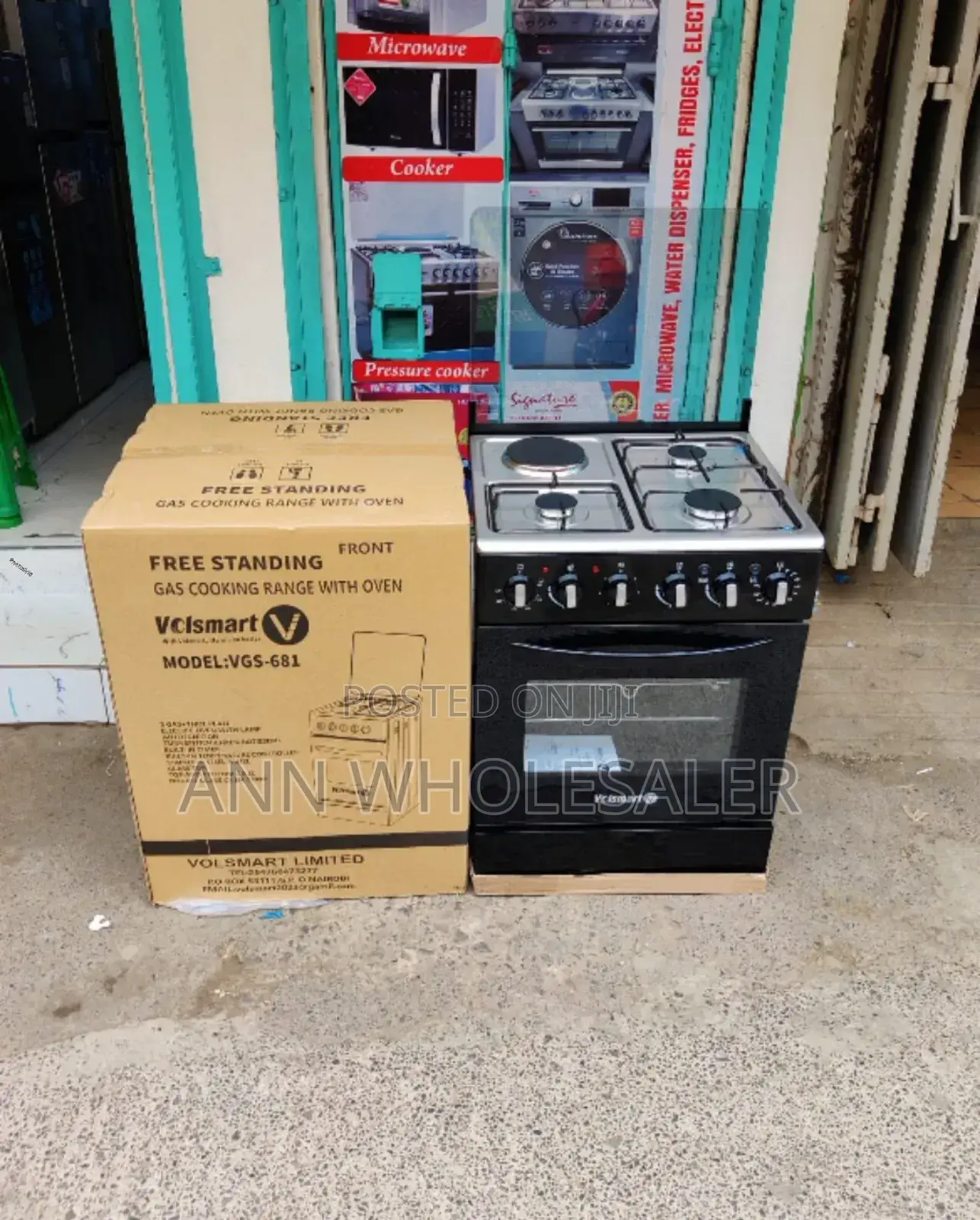 Jet Valve Electric Oven 3+1 Gas Cooker Volsmart V0/9