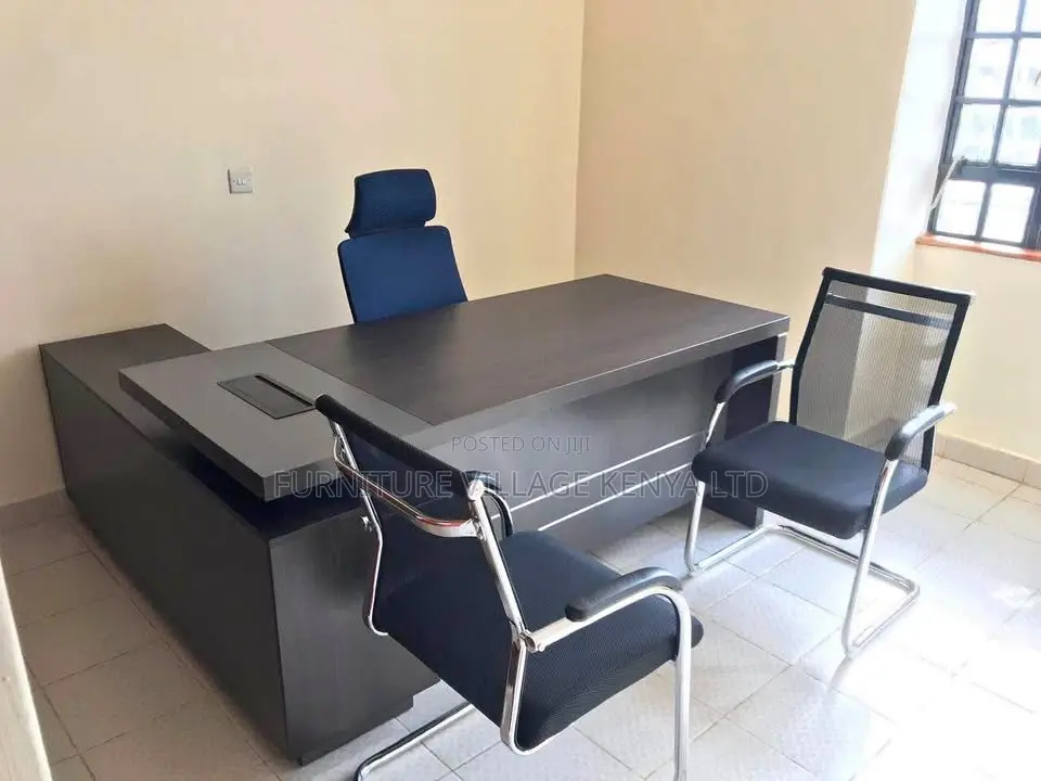 Office Table; 1600mm L-Shaped Executive Office Desk