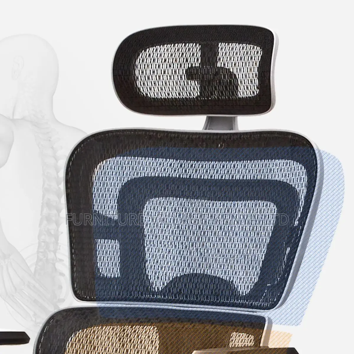 Orthopedic Seat; Ergonomic Desk Chair With Wheels
