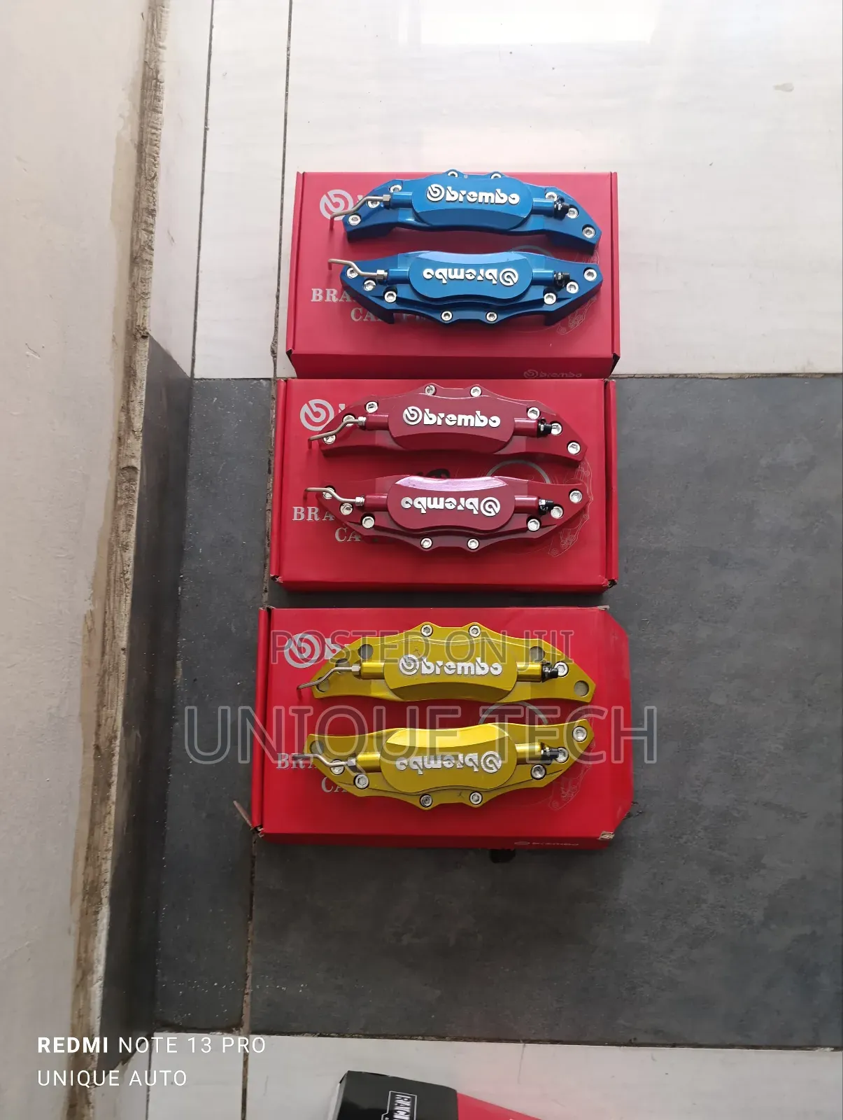 Metallic Brembo Brake Covers