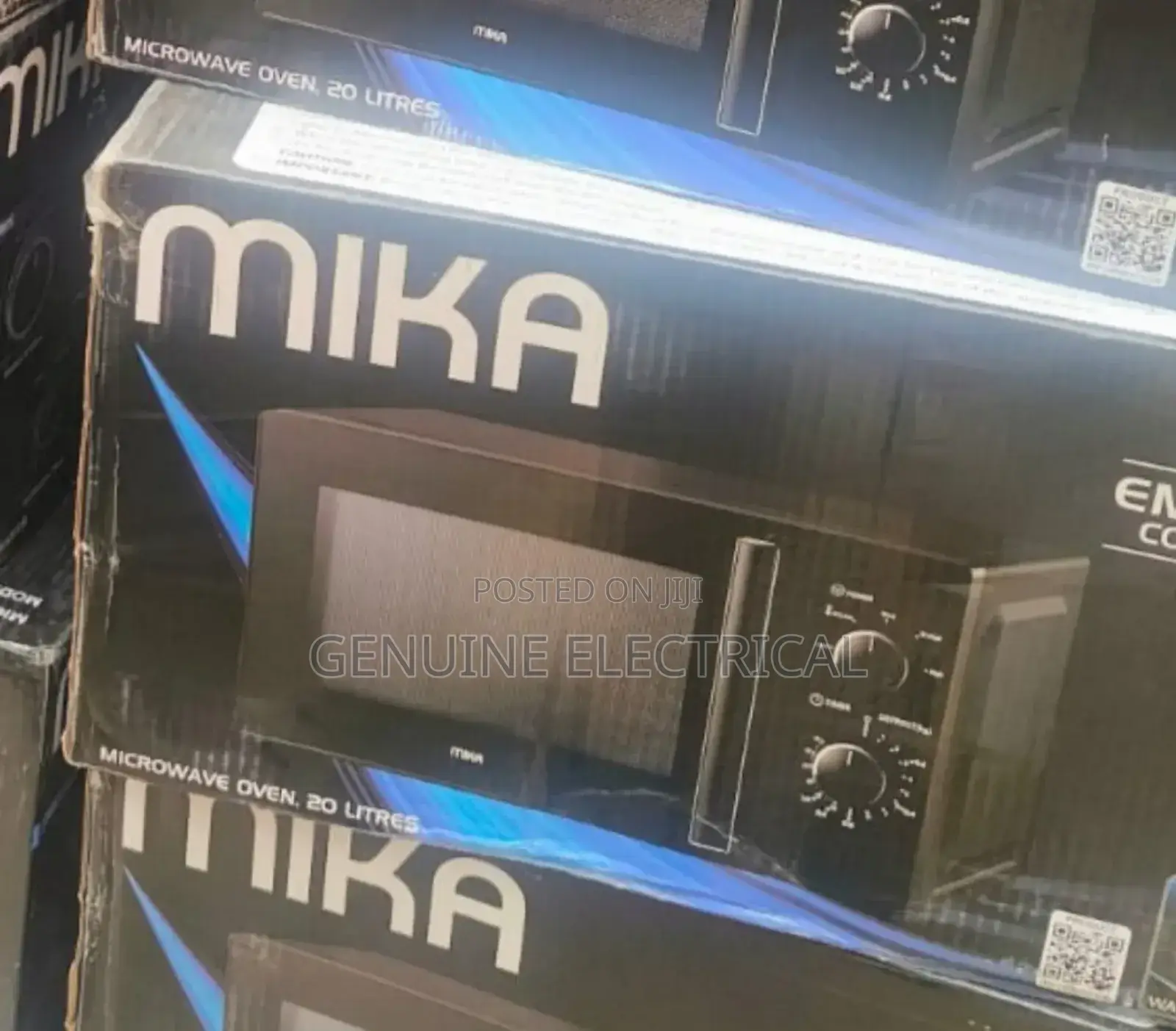 Mika Microwave, 20L, Manual - Black. MW20