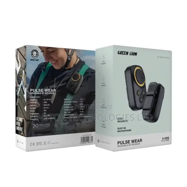 Green Lion Pulse Wear Wearable Bluetooth Speaker