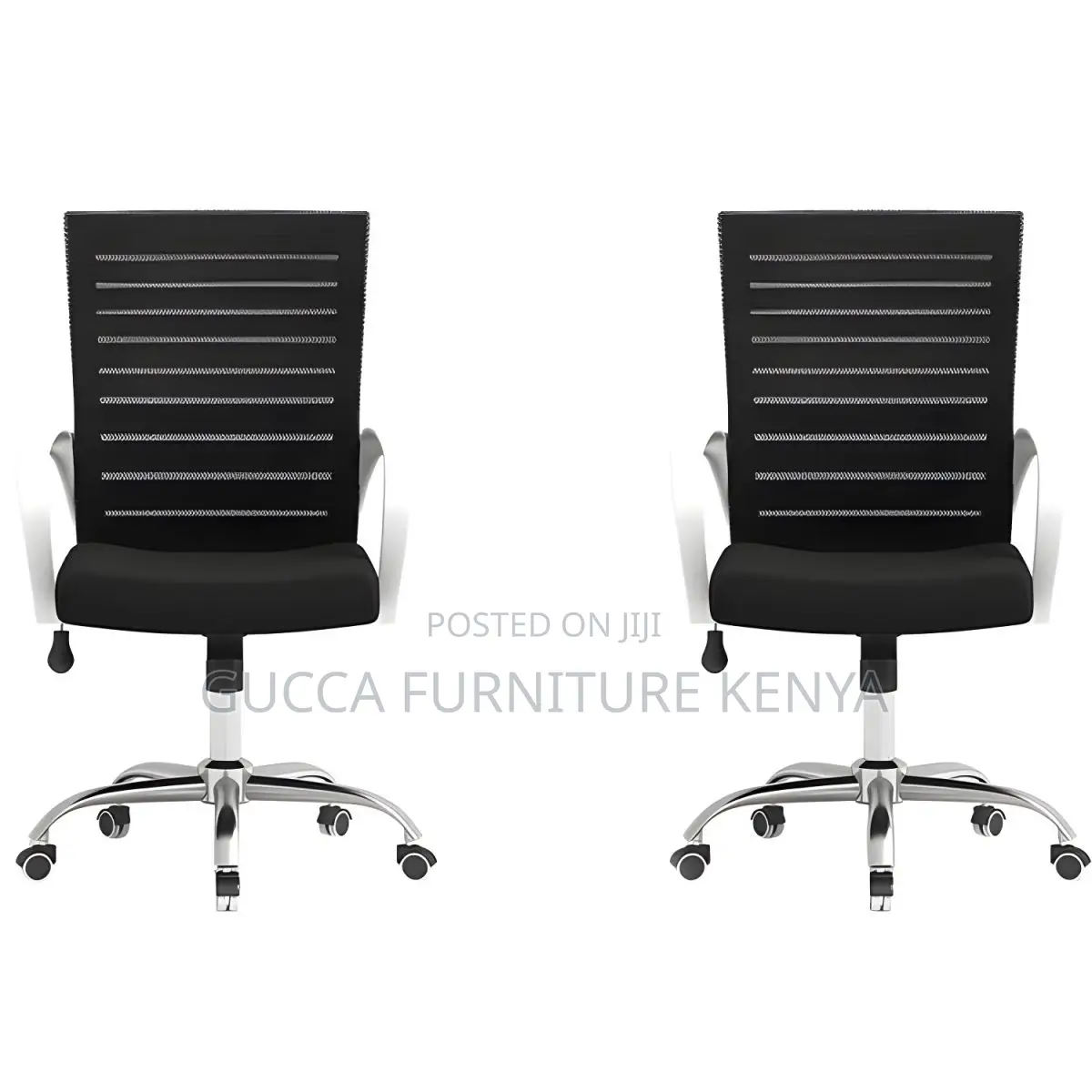 Office Chairs:Black Mesh Conference Microfiber Office Chair