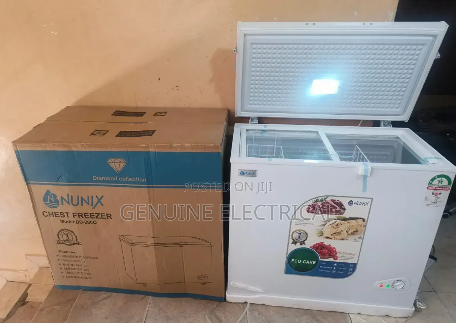 Nunix 200litres ~ Chest Freezer With Sliding Lid