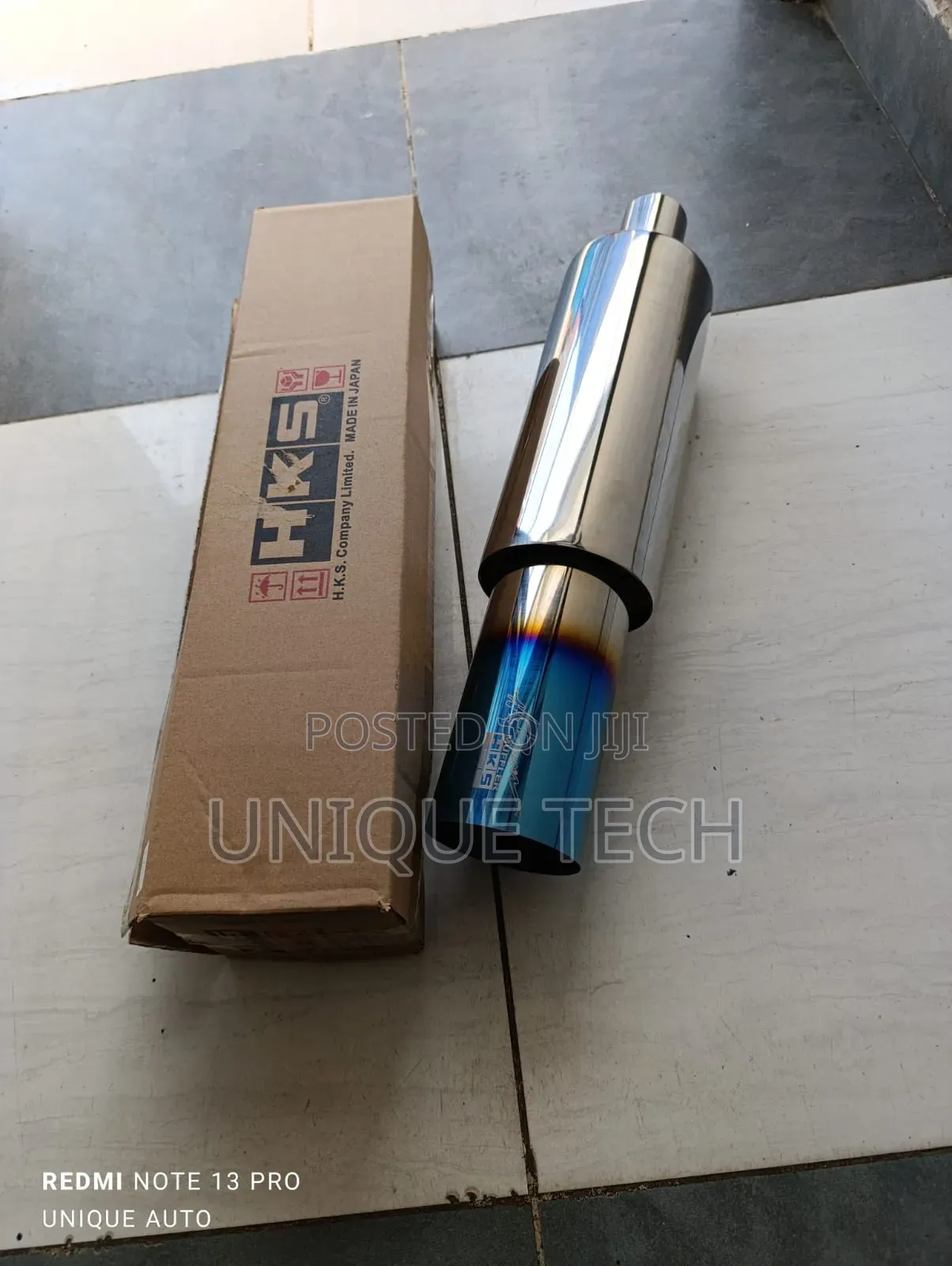 HKS Stainless Steel Exhaust Muffler ,3" Inlet, 4" Outlet