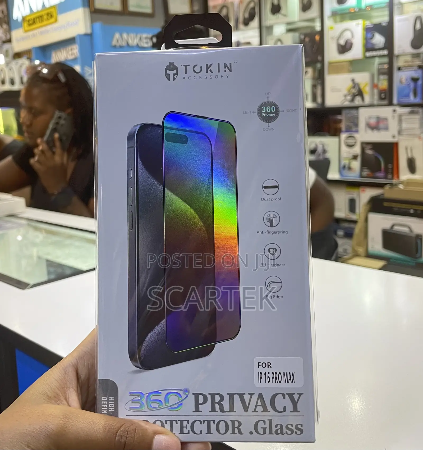Tokin iPhone 16 Pro Max Privacy Screen Protector