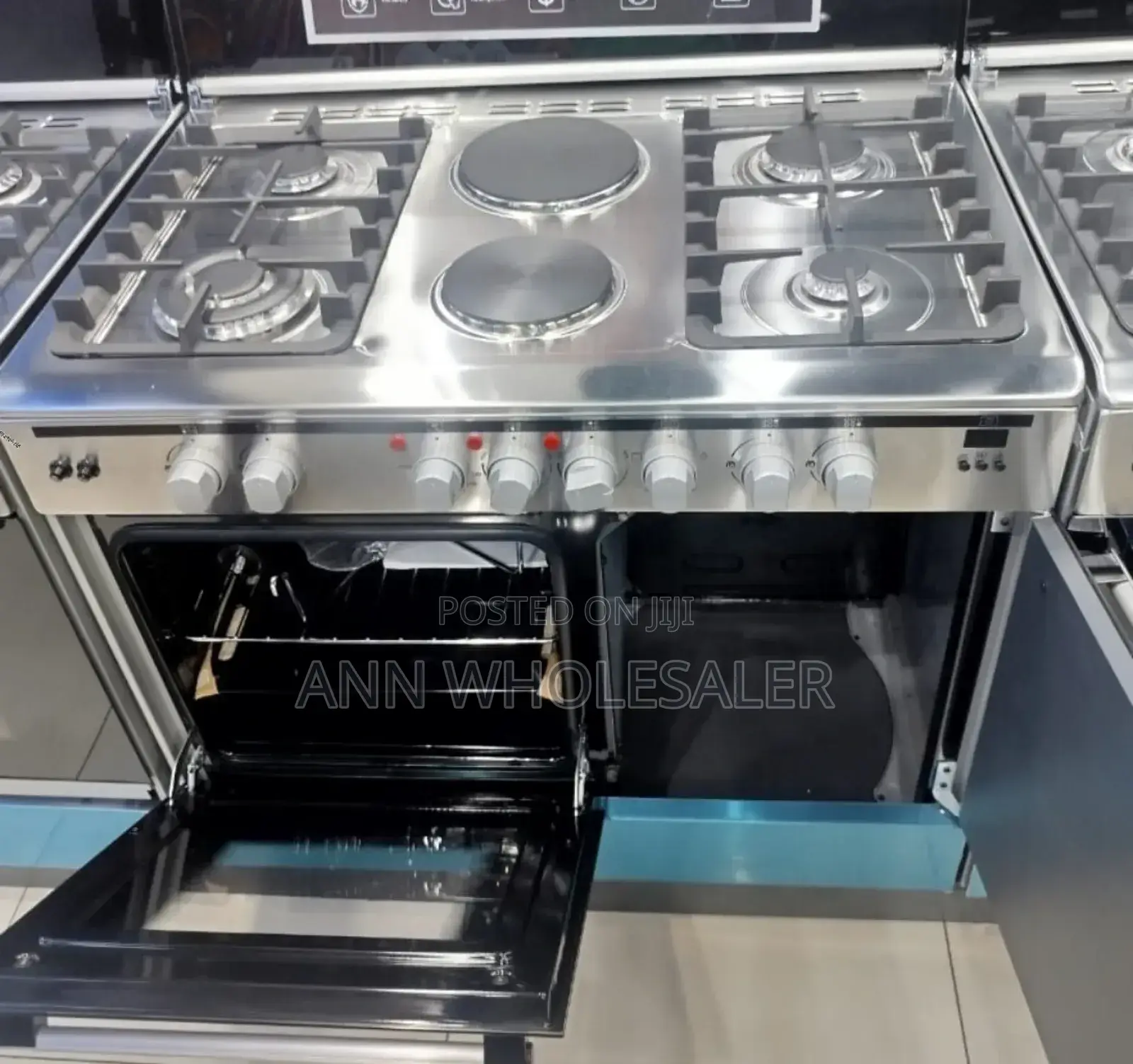 60*90 Haier 4+2 Standing Cooker With Gas Compartment