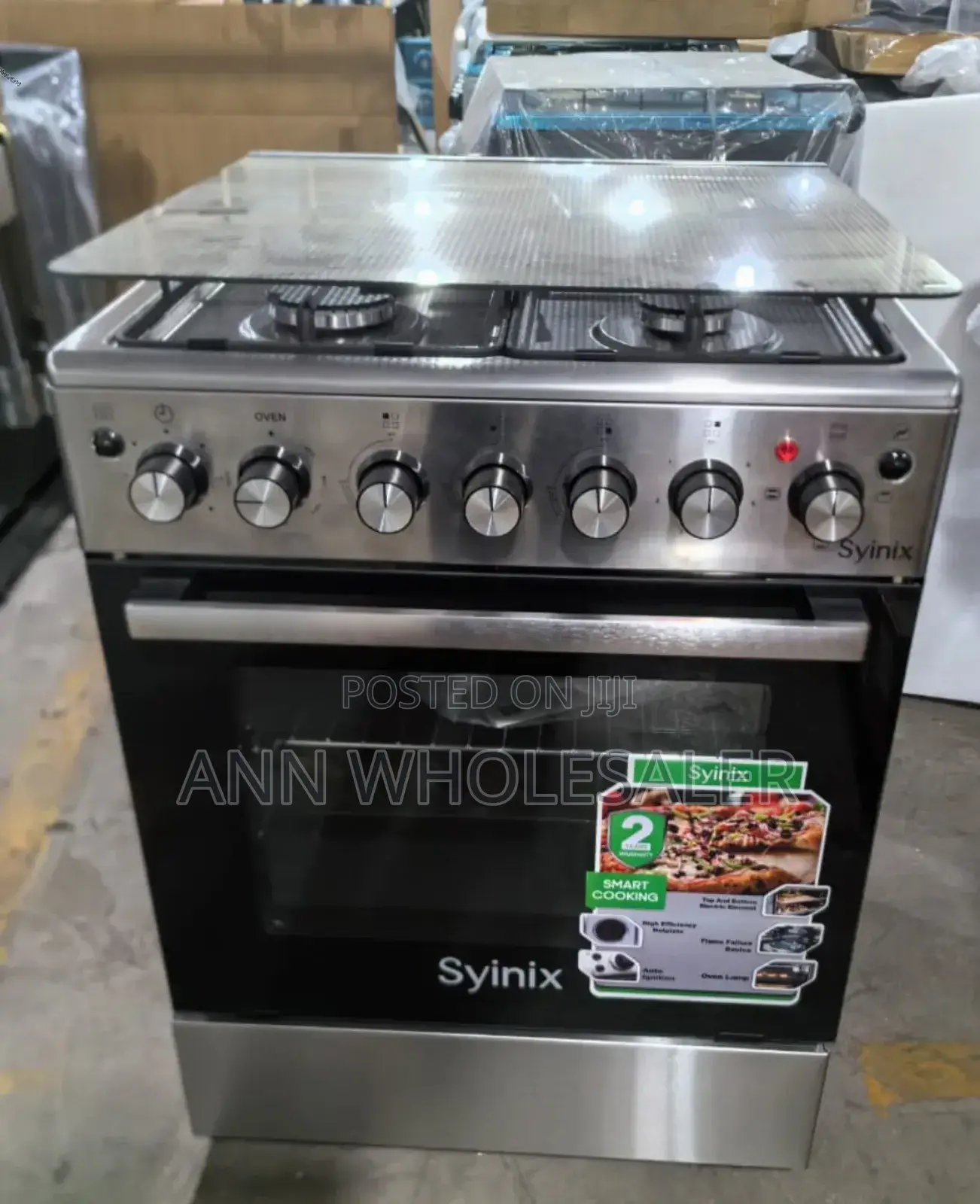 Synix 3+1 60 by 60 With Gas Leakage Sensor