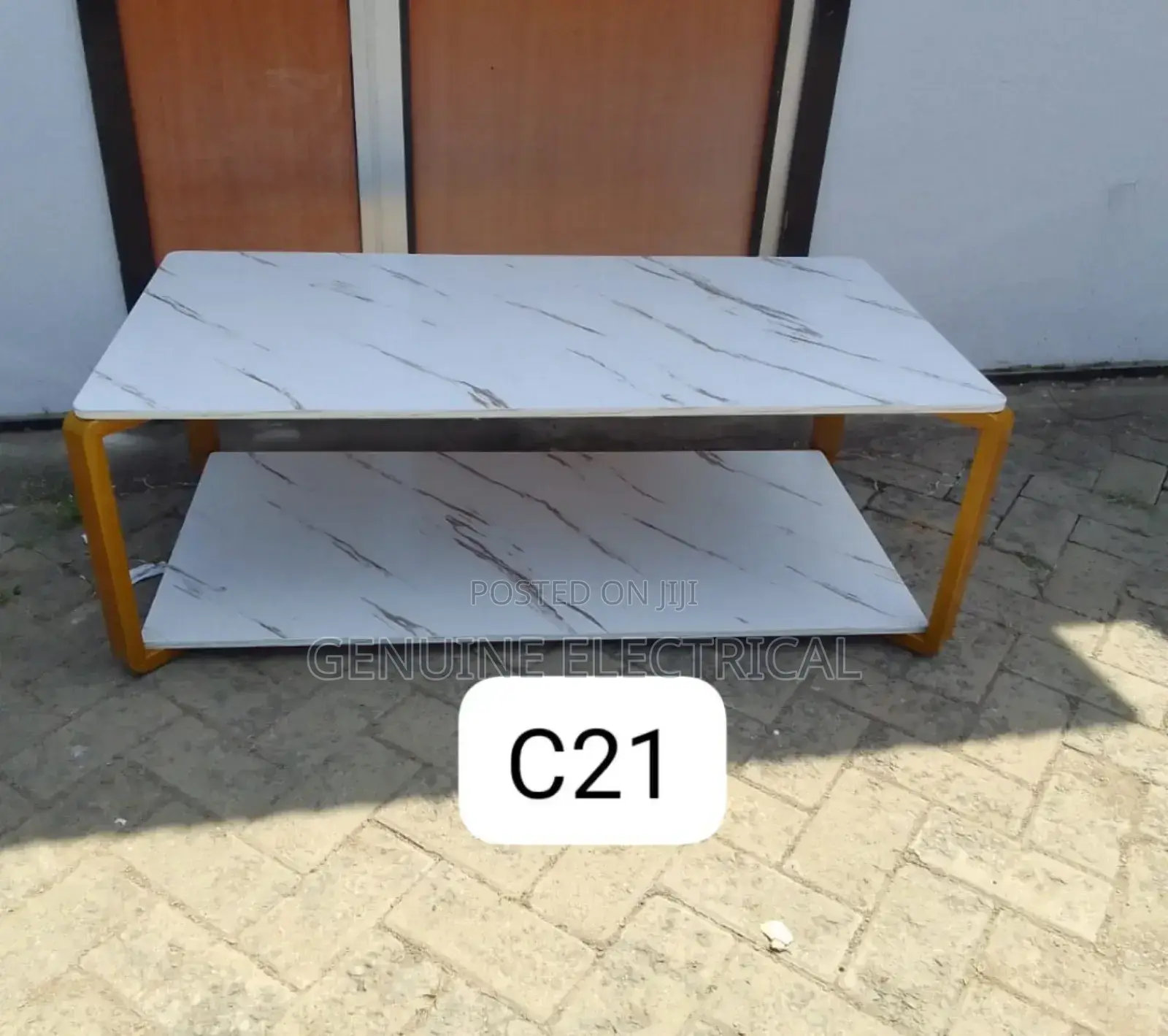 White Executive Marble Effect Table W4