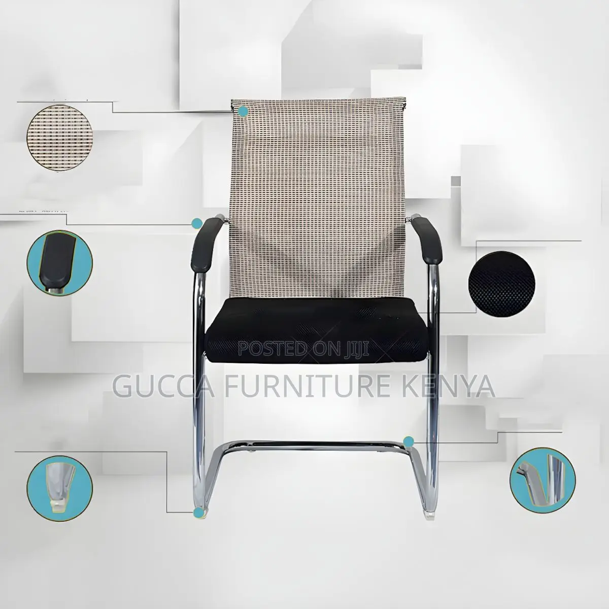 Office Chairs:Mid Back Office Meeting Conference Mesh Chair