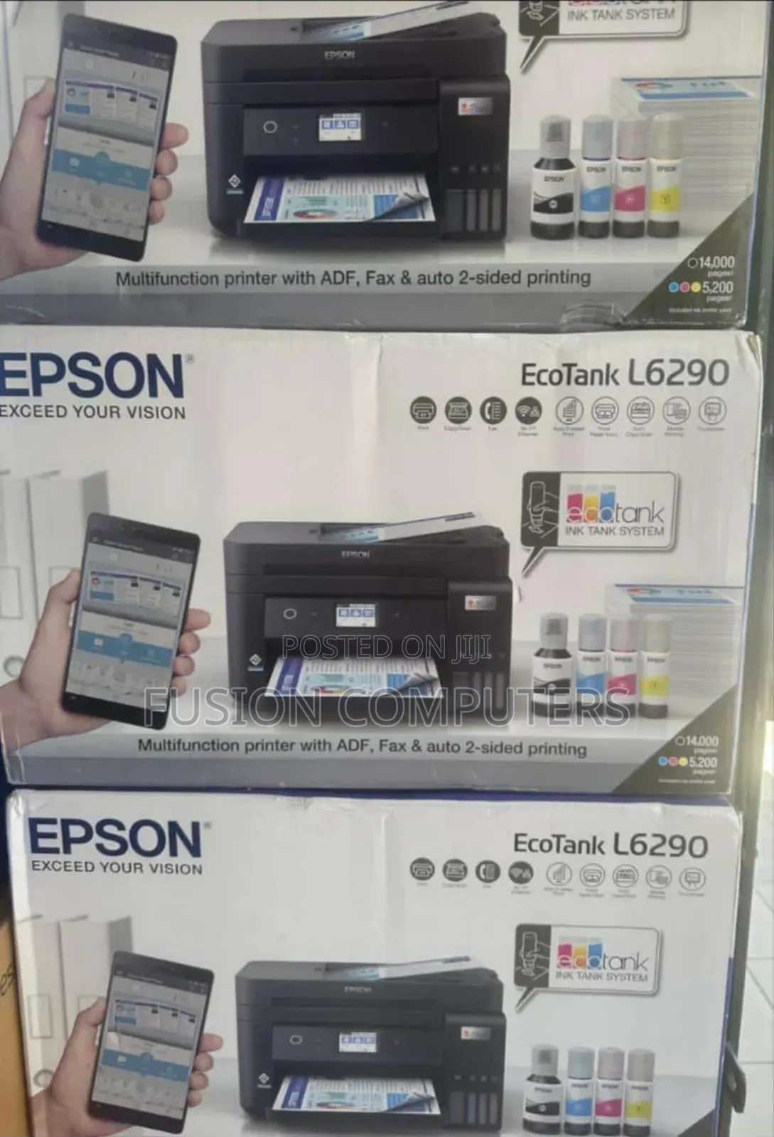 Epson Ecotank L6290 A4 Wi-Fi Duplex Printer With Adf