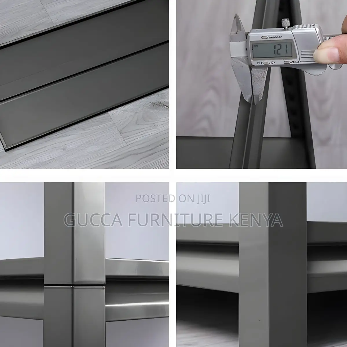 Cabinets:Adjustable Modern Steel Office Rack - 5 Shelves