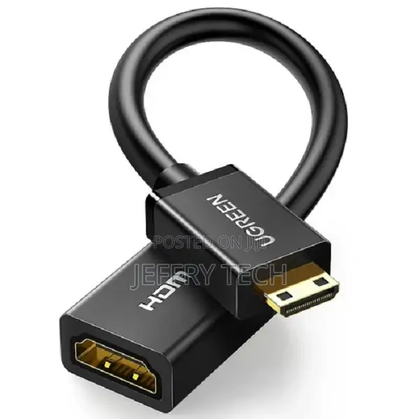 Ugreen Mini HDMI Male to HDMI Female V2.0 Adapter (22CM)