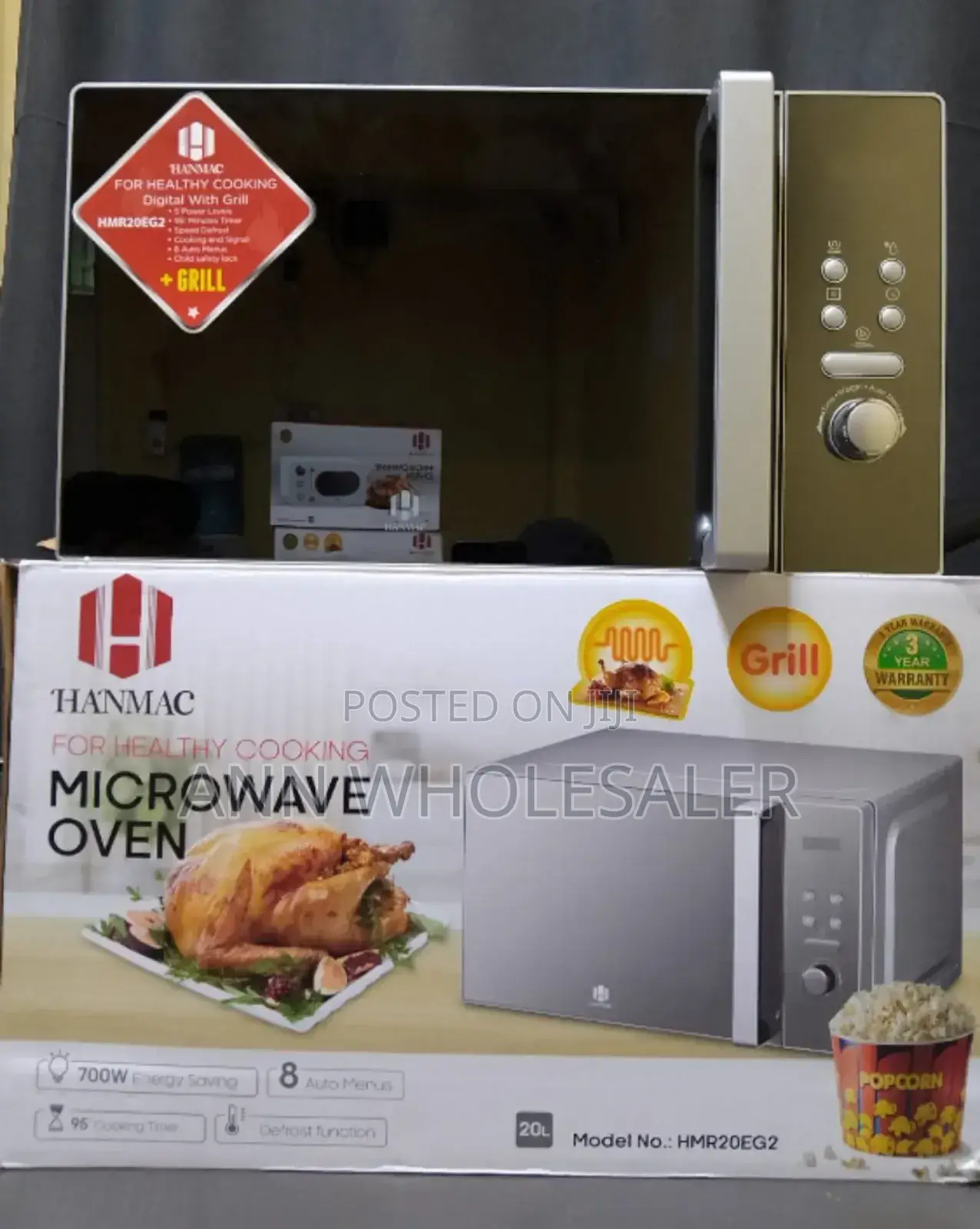 Hanmac 20L Digital Plus Grill Microwave (3 Yrs Warranty) HM9