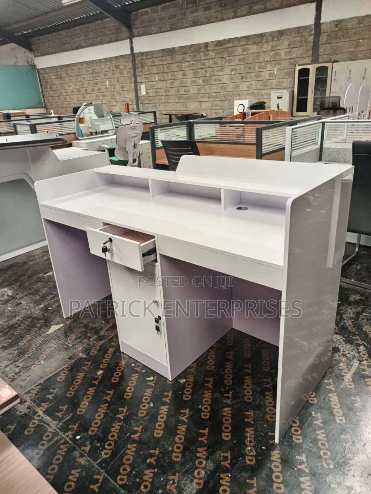 Executive Imported Modern Reception Desk