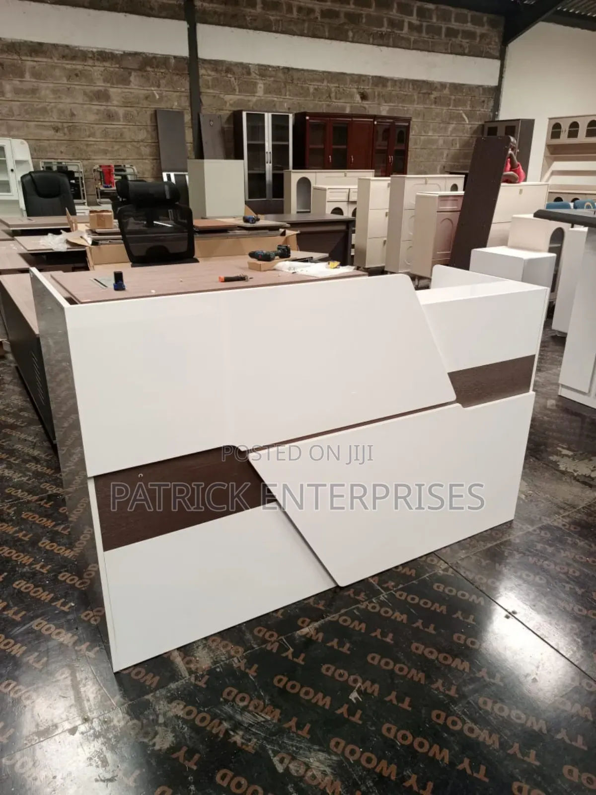 Executive Imported Modern Reception Desk