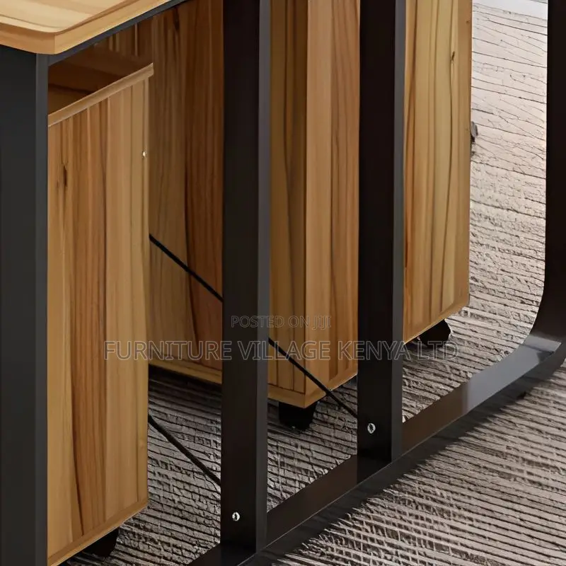 2-Way Office Computer Desk With Integrated Cable Management