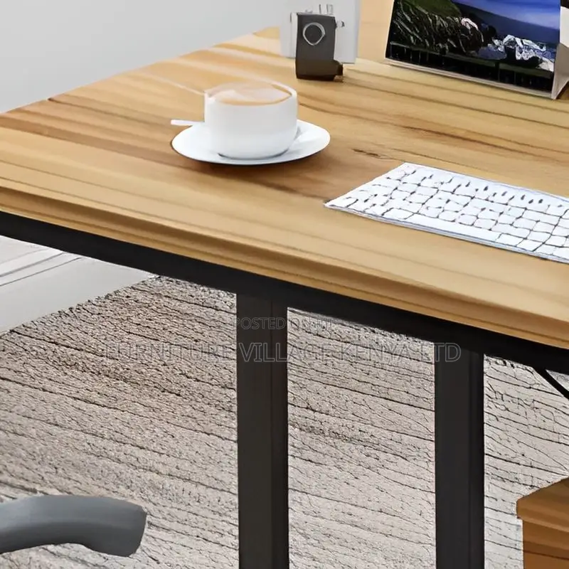 2-Way Office Computer Desk With Integrated Cable Management