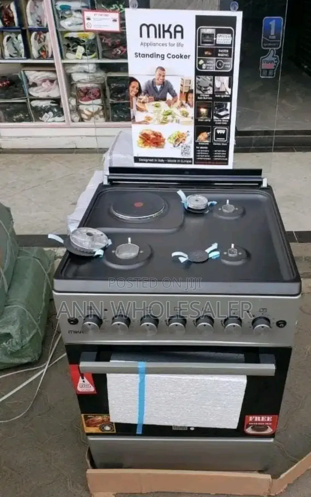 Mika 60 by 50 Standing Cooker 3G+ 1E