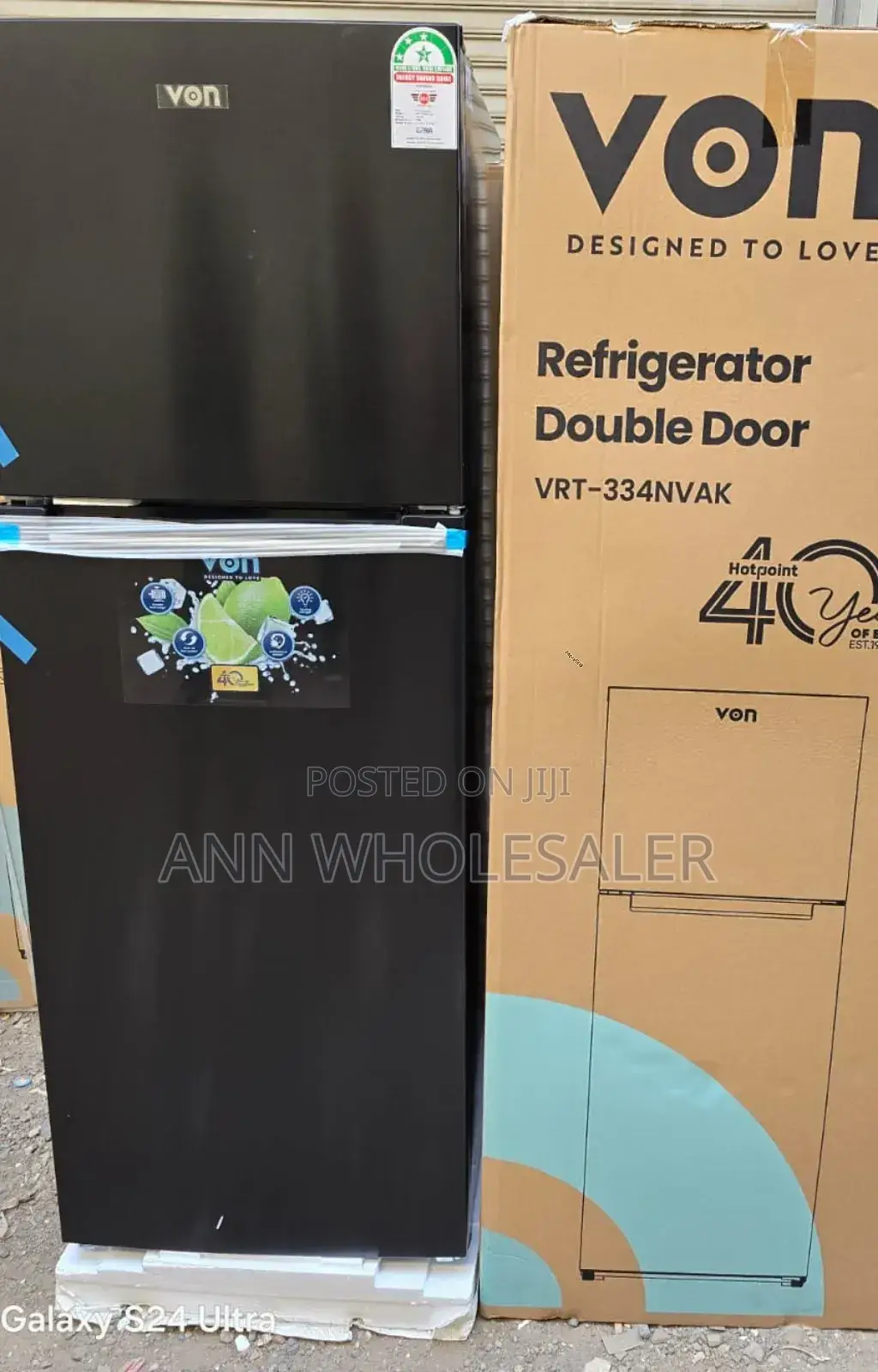 Von 334 Litres Nofrost Two Door Refrigerator VN334