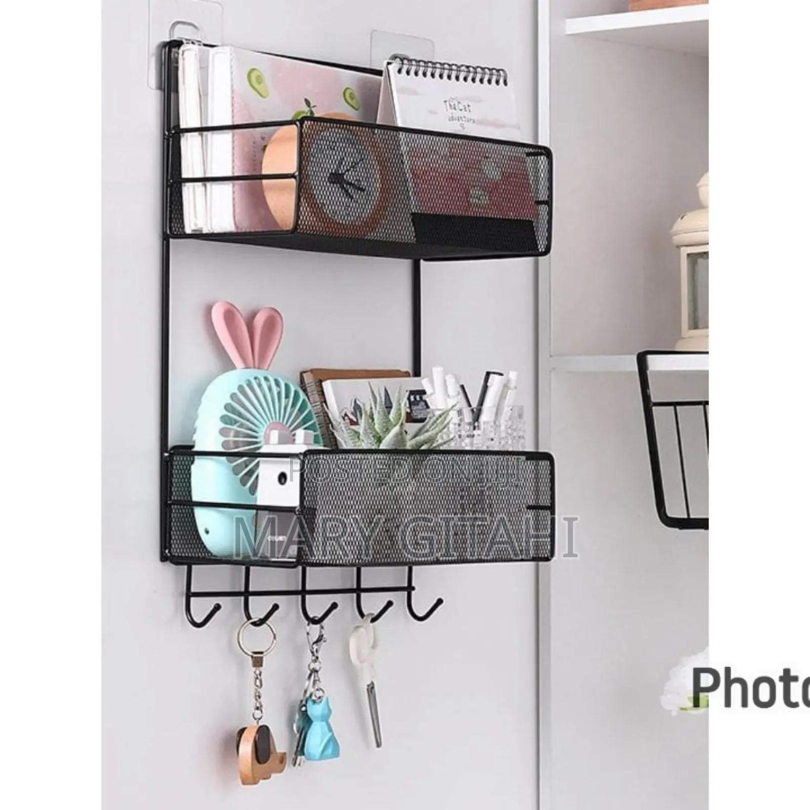 2 Layers Mesh Bathroom Rack Organizer