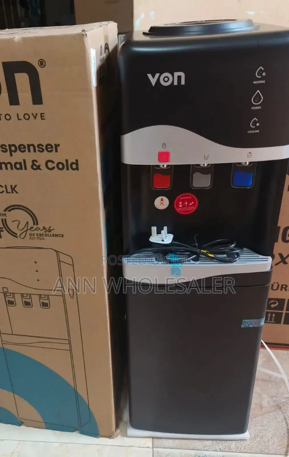 Von Hotpoint 3tap Water Dispenser Hot and Cold and Normal V3