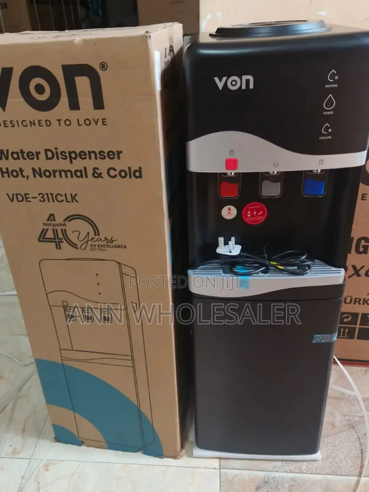 Von Hotpoint 3tap Water Dispenser Hot, Cold,Normal V3