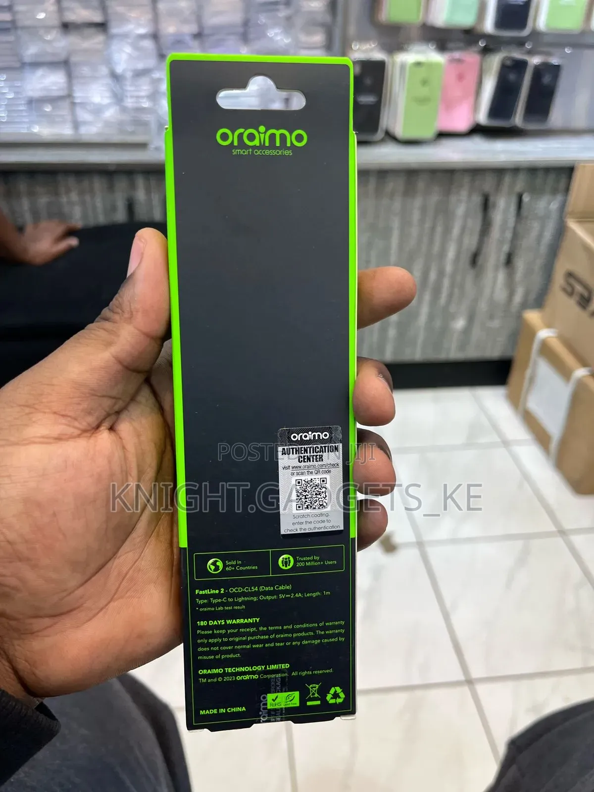 Oraimo Usb C to Lightning Data Cable !