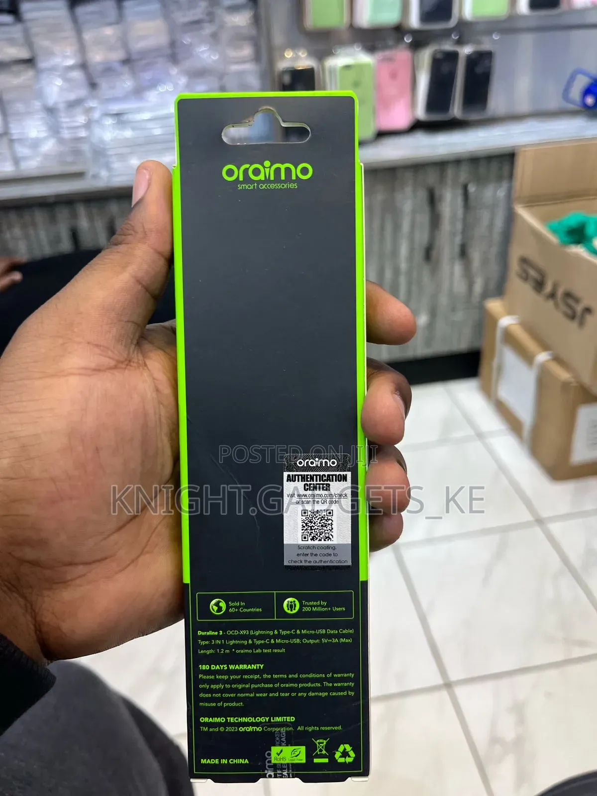 Oraimo 3 in 1 Cable