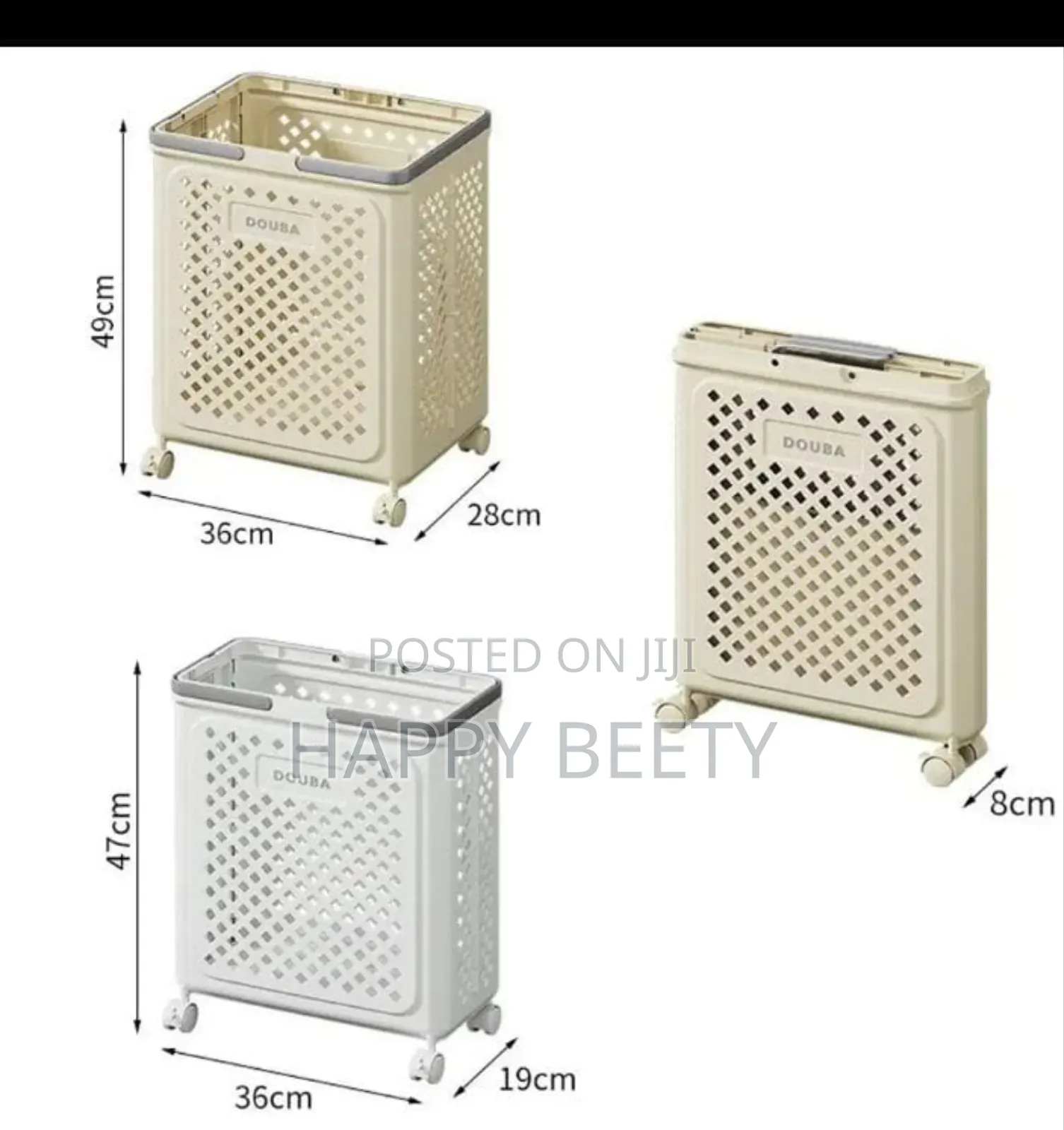 Big Foldable Eco-Friendly Laundry Storage Basket With Wheel