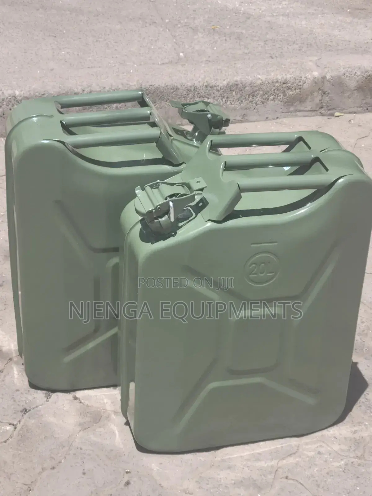 Heavy-Duty Metalic 20ltrs Fuel Jerricans