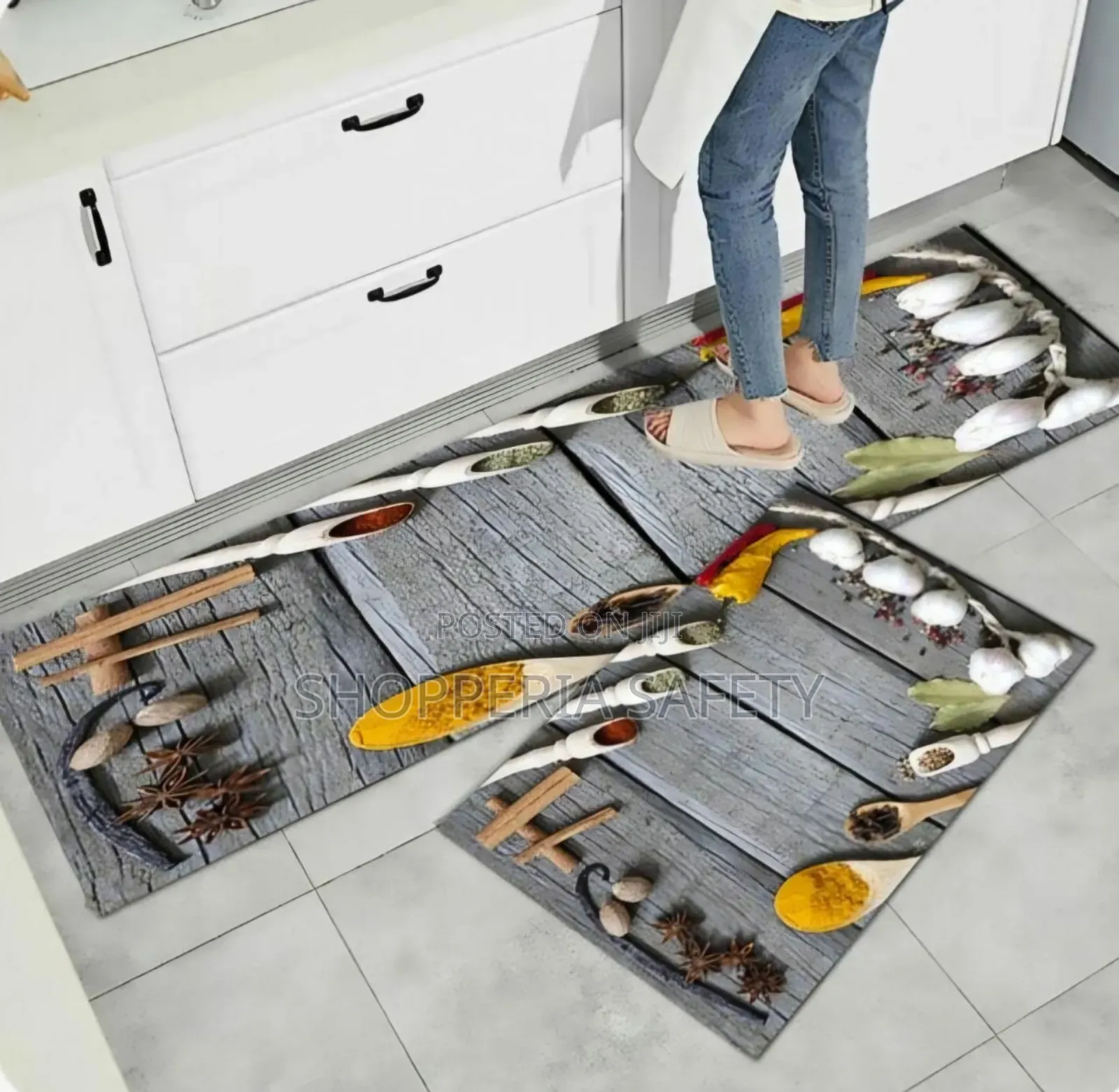2 PCS Kitchen Mats- Rubber Make