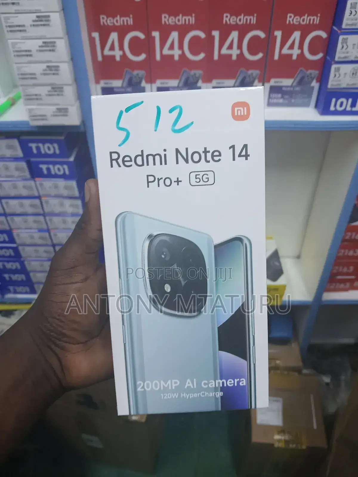 New Xiaomi Redmi Note 14 Pro+ 5G 512 GB Black