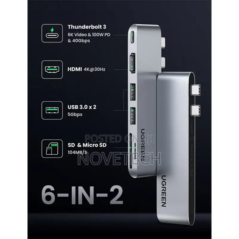 UGREEN CM380 (80856) USB-C Multifunctional Docking Station