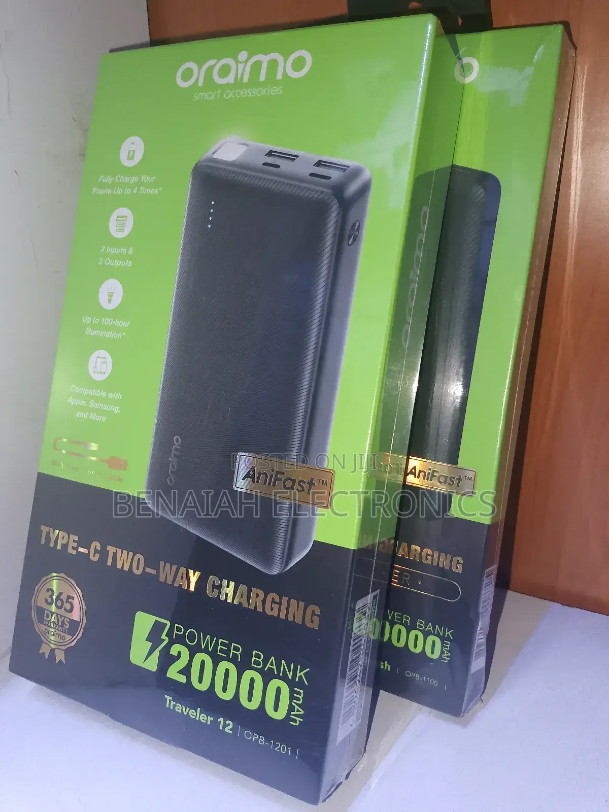 20000 Mah Power Bank.New Oraimo Power Bank