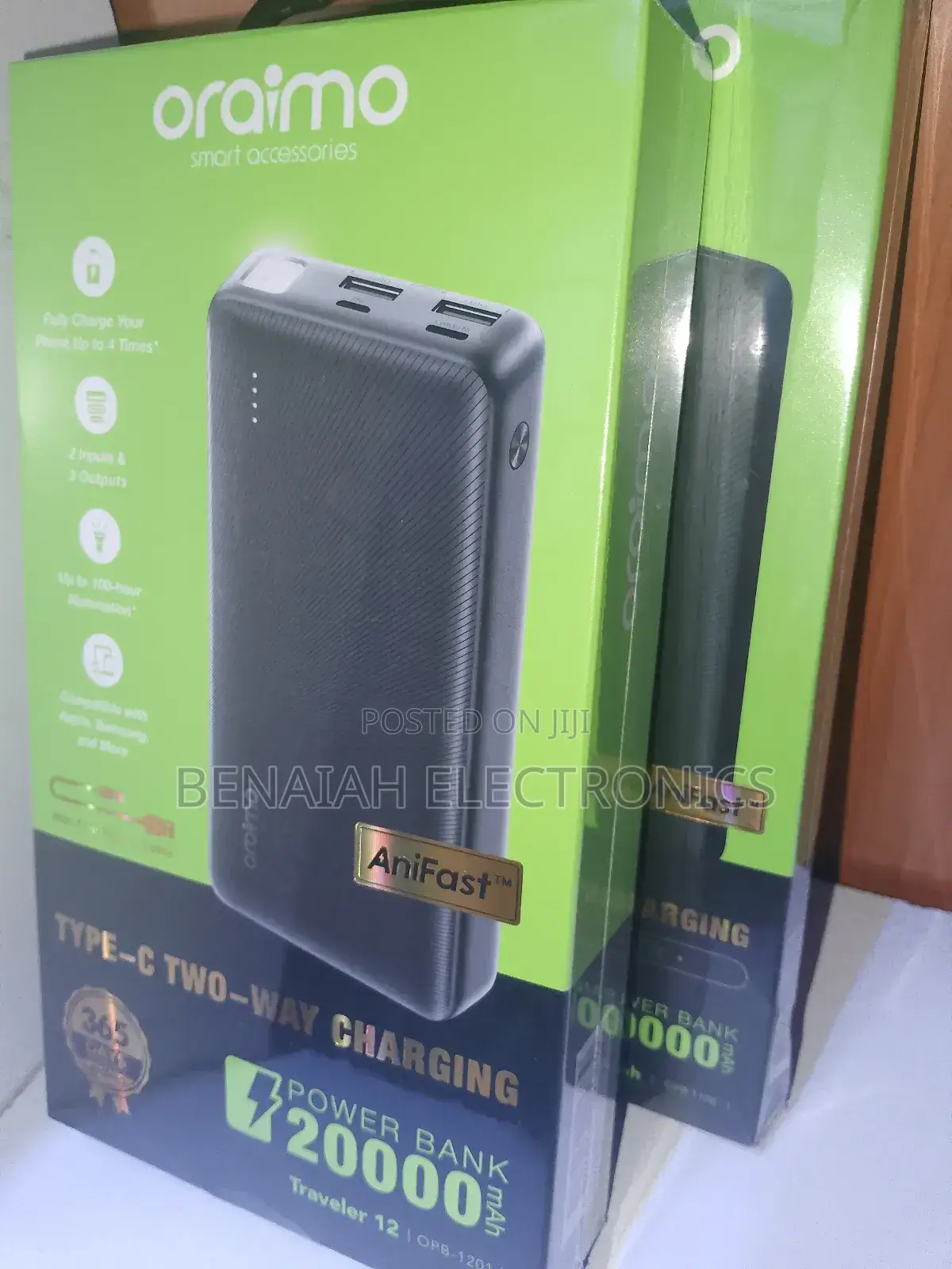 20000 Mah Power Bank.New Oraimo Power Bank