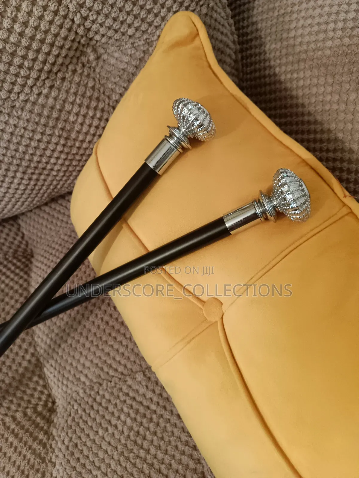 Executive Men Walking Stick With Sliver Stem With Ring