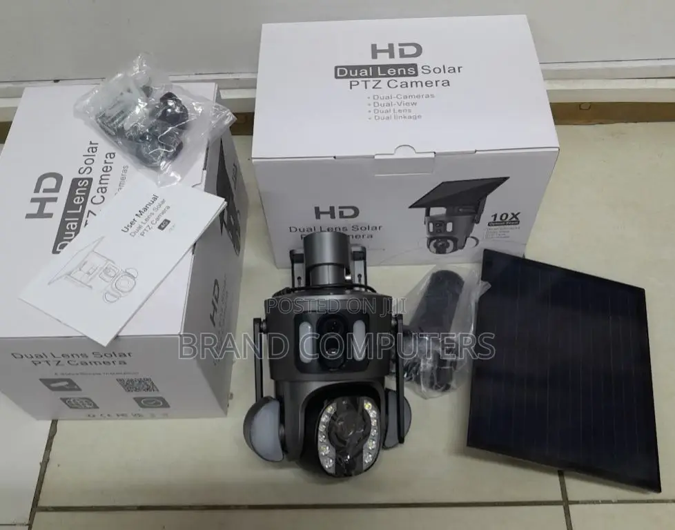 10X Dual Lens 4MP Ubox Wireless 4G Solar CCTV Camera