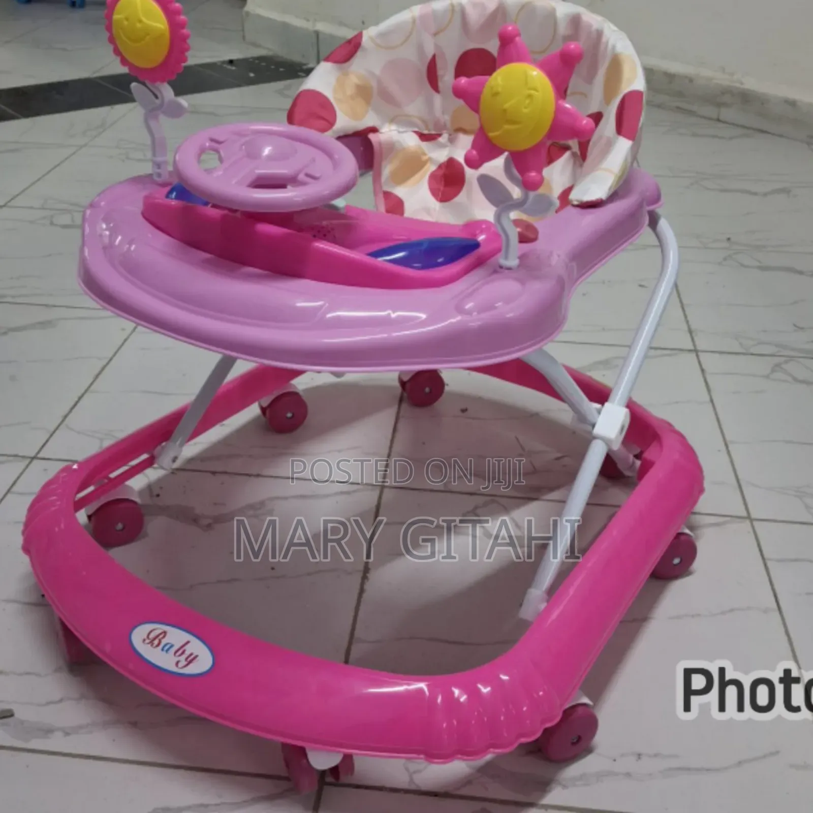 Pink New Baby Walker