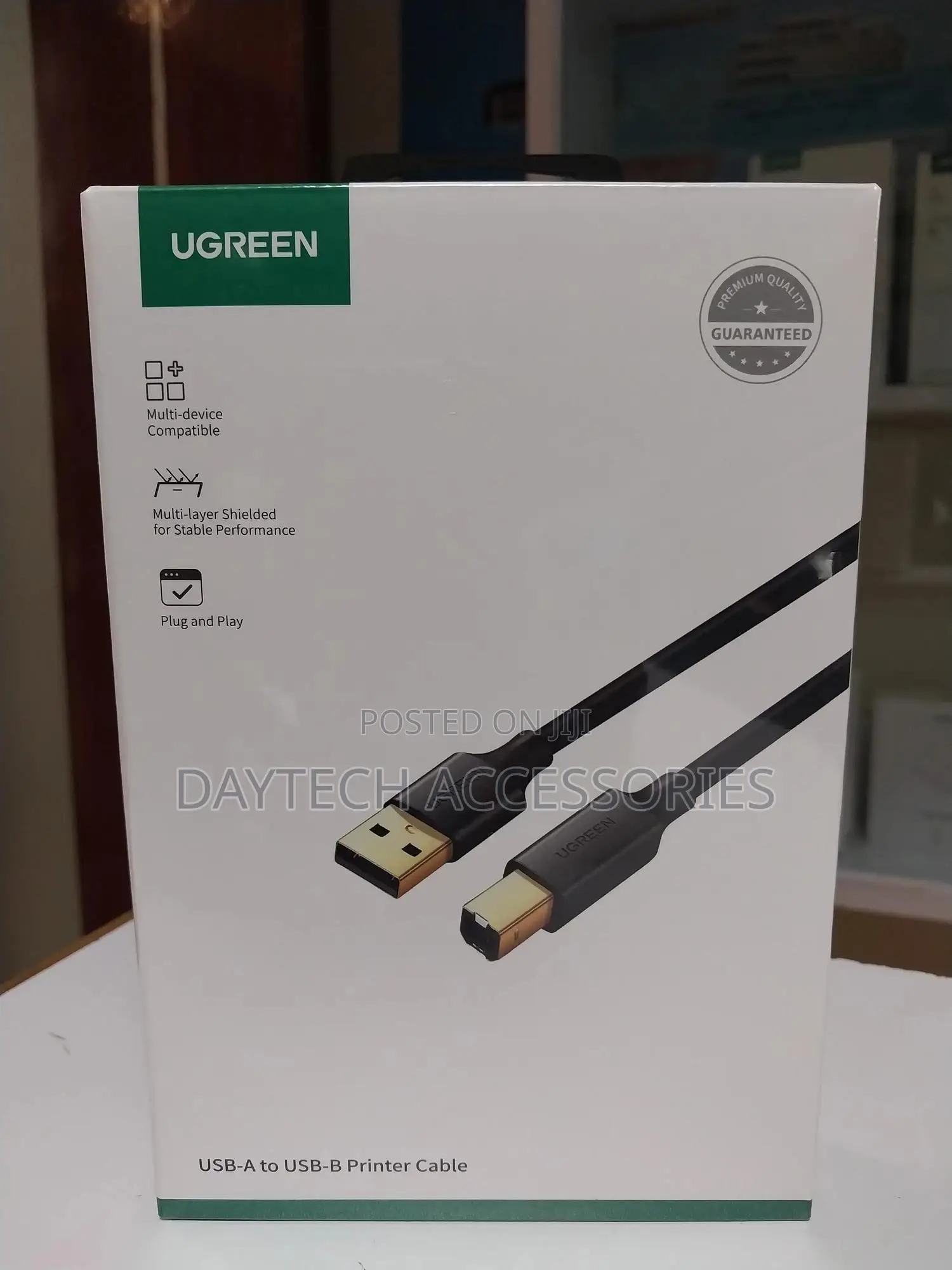 Ugreen Usb 2.0 Am to Bm Printer Cable 1.5m (Black) Ug-10350