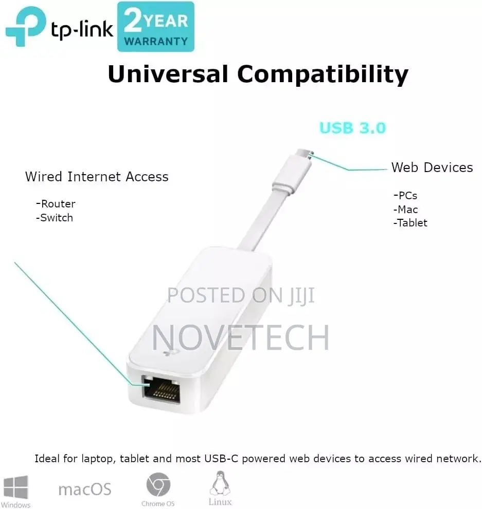 Tp-Link USB Type C to RJ45 Gigabit Ethernet Network Adapter