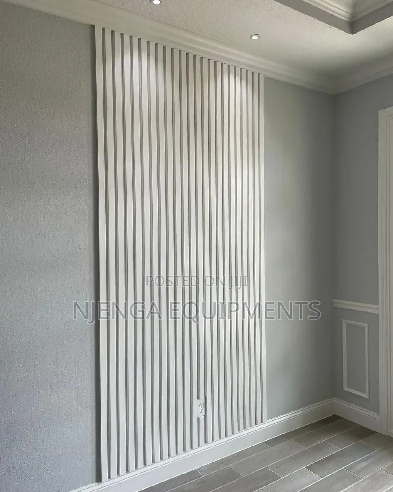Grey Fluted Wall Panels