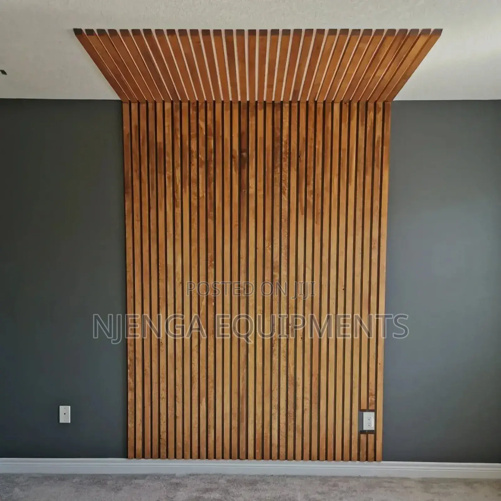 Brown Wpc Fluted Wall Panels