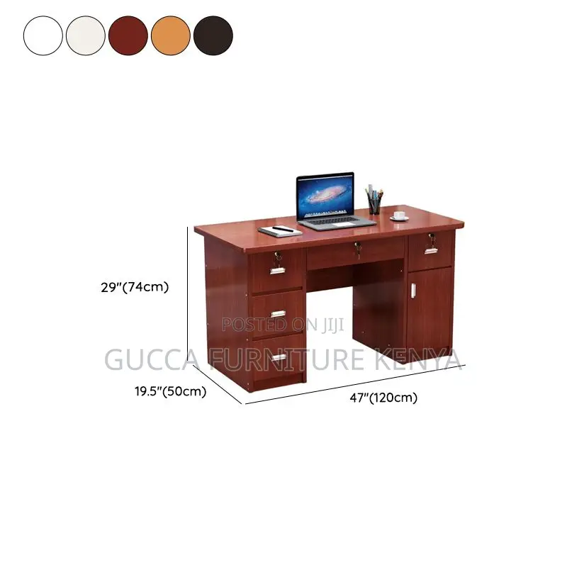 Office Tables:120cm Modern Rectangular Boss Simple Work Desk