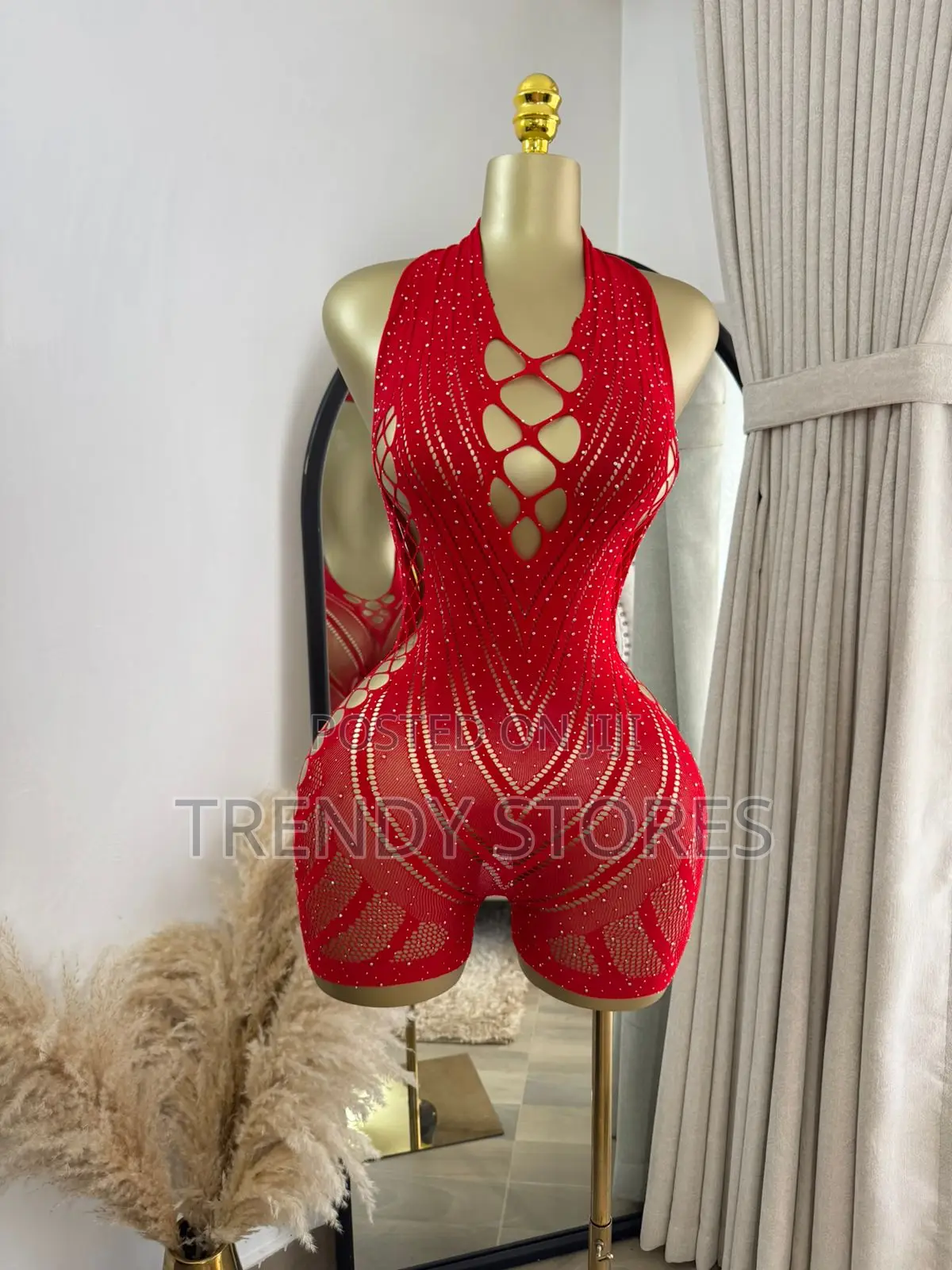 Red Glitter Romper