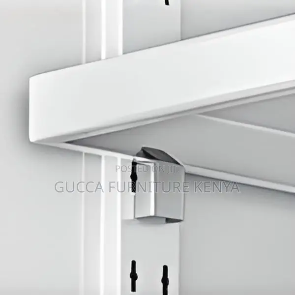 Cabinets:2-Door Metallic Display Cabinet With Safe