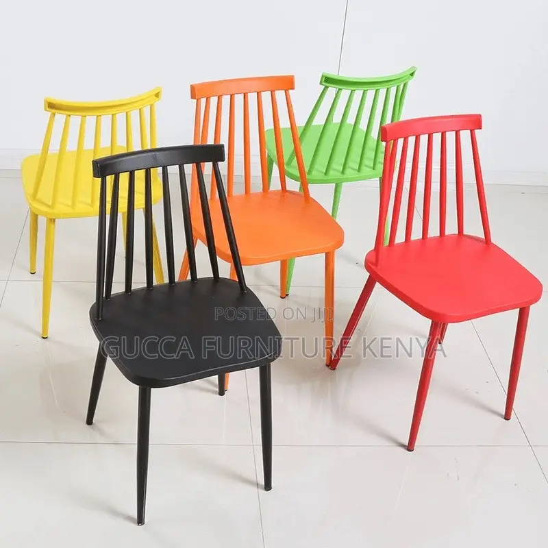 Home Chairs: Multicolor Plastic Back Dining Room Chair