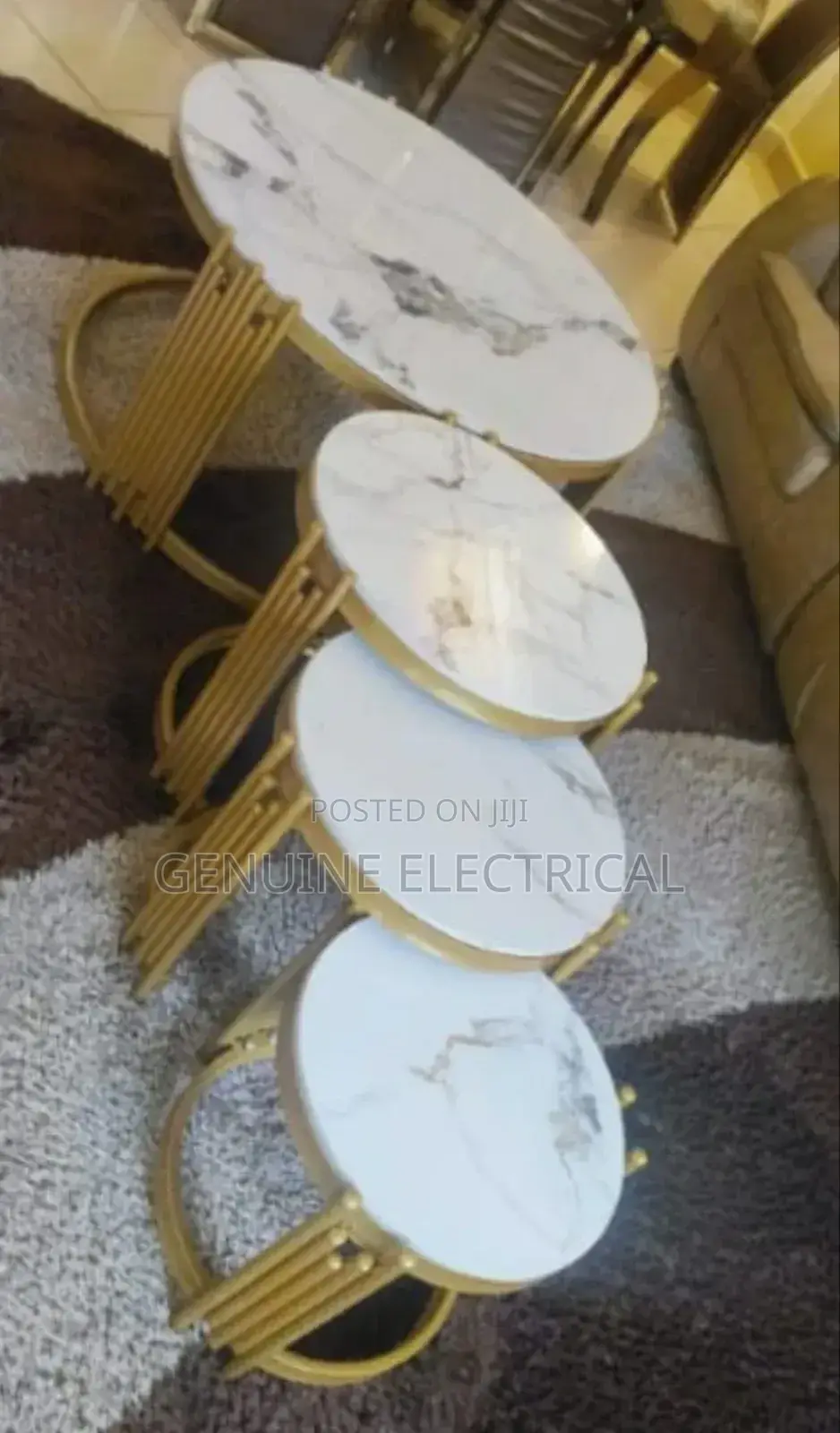 4in1 Executive Pure Marble Table